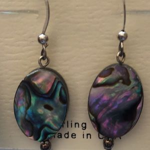 Sterling silver shell earrings